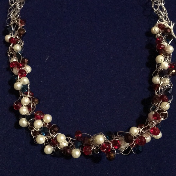 Crotchet beaded necklace - Picture 2 of 3